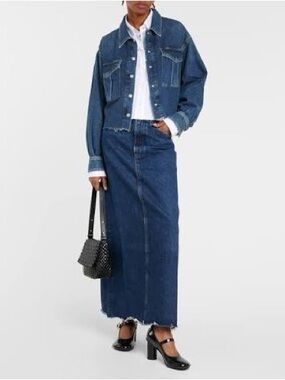 Agolde Denim Maxi Skirt